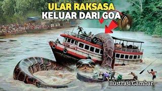 VIRAL‼️BUKAN SILUMAN TAPI ASLI ULAR RAKSASA KELUAR DARI GOA ANGKER DI JAWA TIMUR