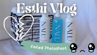 Behind the Scenes of a FAILED product photoshoot | ESTHETICIAN VLOG