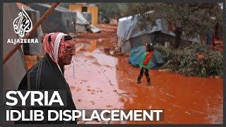 Syria's war: Desperation after Idlib displacement