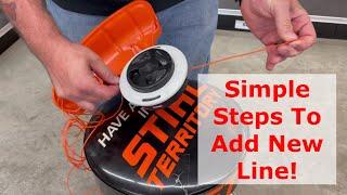 How To Put New Line On A Stihl Weedeater