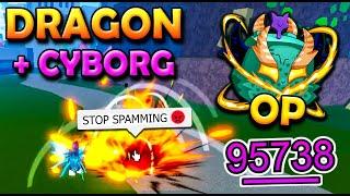 DESTROYING TEAMERS WITH DRAGON AND CYBORG V4 | Blox Fruits