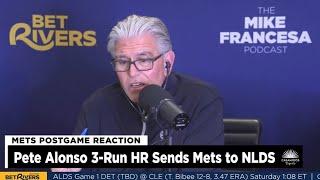 Mets, Alonso Stun Brewers - Francesa Post-Game Reaction - Alonso's 3-Run HR Seals Brewers' Fate