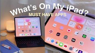 WHATS ON MY IPAD 2022 | productivity apps, iPad drawing, content creation & homescreen setup