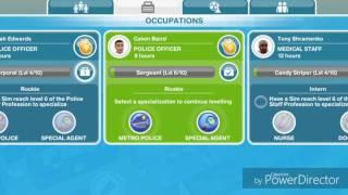 The Sims Freeplay: Professions Specialization Training