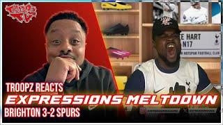  TROOPZ REACTS TO EXPRESSIONS WATCHALONG MELTDOWN & MATCH REACTION RANT | BRIGHTON 3-2 SPURS