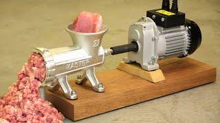 Homemade BUDGET Electric MEAT GRINDER !?