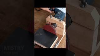DIY Drill powered Disc sander drill hack #drillpowered #drillhack #woodworkingjig #homemade