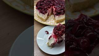 Нереально смачний чізкейк#чізкейк #cheesecake #recipesshorts #вишня #тортик #безвыпечки #топчик