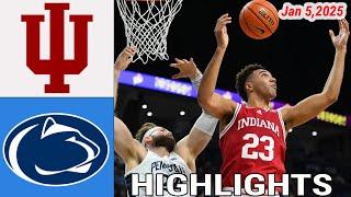 Penn State Nittany Lions vs Indiana Hoosiers Men's Basketball | Jan 5,2025 Game Highlights