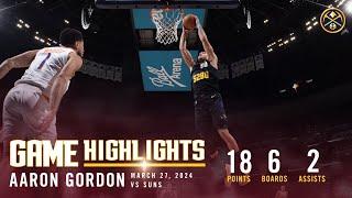 Aaron Gordon Full Game Highlights vs. Phoenix Suns 