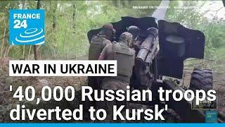 Ukraine's Kursk offensive diverted thousands of Russian troops, says Zelensky • FRANCE 24 English