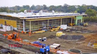 Supermarket construction timelapse