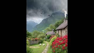 Cozy Stone Cottages with Majestic Mountain Surroundings #cottagenest #nature #cozycottage