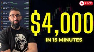 $4000 on a Saturday | Simple 1 MINUTE BINARY OPTIONS STRATEGY | Live OTC Trading