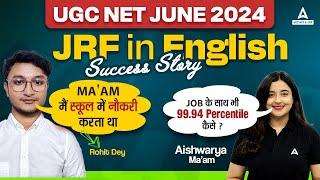 UGC NET June 2024 JRF in English Success Story | By Aishwarya Ma'am