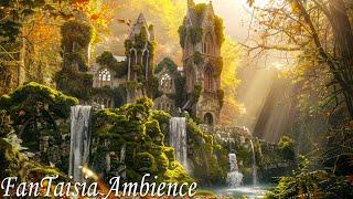 Relaxing Celtic Music - Distant Waterfall and Gentle Nature Sounds To Study,Sleep.