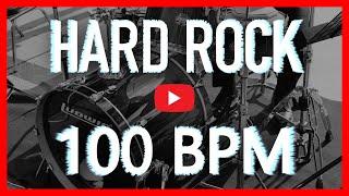 Hard Rock Drum Track 100 BPM (Isolated Drums Only) [HQ]