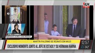  EXCLUSIVO: MARTÍN PALERMO SE REUNIÓ CON EL PRESIDENTE JAVIER MILEI EN CASA ROSADA