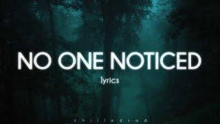 The Marias - No One Noticed (Lyrics)