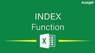 How to Use Index Function in Excel | Excel Index Function Explained | Excel Tutorials for beginners