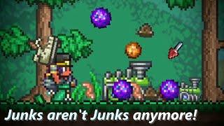 Extractinator in Terraria just got an upgrade! ─ Extract junks(?) With Chlorophyte Extractinator!