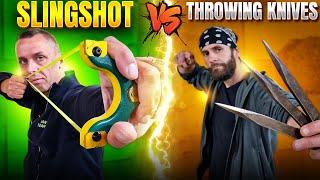 Slingshot VS Throwing Knives (Feat. Jan Nowak)