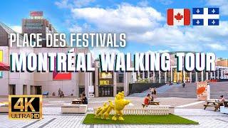  Montreal Walking Tour - Downtown Montréal Quartier des Spectacles [4K HDR/60fps]