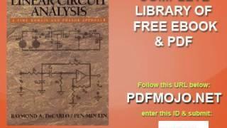 Linear Circuit Analysis Time Domain and Phasor Approach