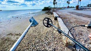 TREASURE HUNTING a ROCKY Beach with my Metal Detector