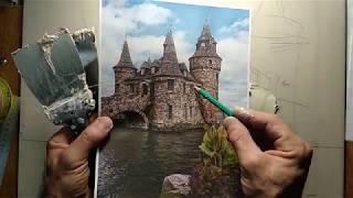 Барельеф замок 1 урок. Bas-relief castle 1 lesson