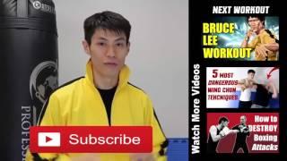 Real Bruce Lee Chest   Back Workout 3  Punching with Weights