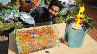 Orbeez Vs Melted Metal Casting | ഓർബിസിൽ ലോഹം ഉരുക്കിയൊഴിച്ചപ്പോൾ | M4 TECH |