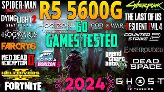 Ryzen 5 5600G Vega 7 (No GPU) : Testing 60 Games in 2024