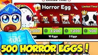 I Opened 500 EXCLUSIVE HALLOWEEN HORROR EGGS in Pet Simulator 99 UPDATE And Got This!