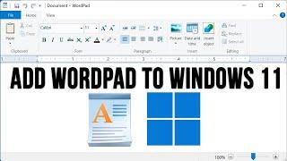 How to Add WordPad Back to Windows 11