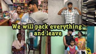  எல்லாத்தையும் பேக் பண்ணிட்டு கிளம்ப போறோம்  | #vlog | #funny | #family | @ammuarasan