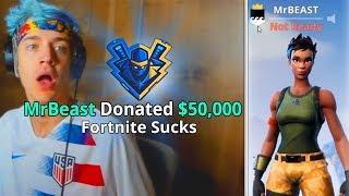 Pretending to be MRBEAST in Fortnite.. (IT WORKED)