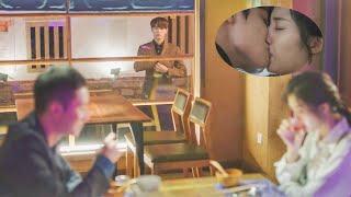 The CEO witnessed his ex-girlfriend on a blind date and was punished with a forced kiss!