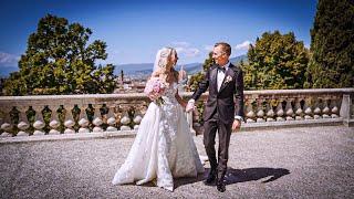 Wedding trailer with Drone in Villa Corsini a Mezzomonte, Firenze