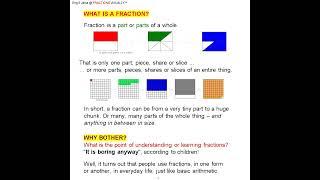004 VISUAL MATHS FRACTIONS For Children Who Find Text-based Fractions No Fun #visual_maths_fractions