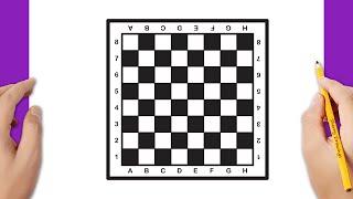 How to draw a chess board / How to draw a chessboard