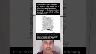 A declassified CIA document is reigniting UFO speculation with a chilling account of an alleged