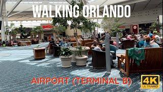 Walking Orlando Airport (Terminal B) 4K