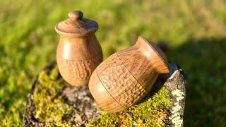 Woodturning Masterpiece: Multi-Purpose Wooden Spice Jars!