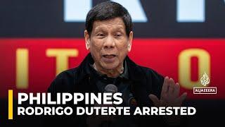 Former Philippines President Rodrigo Duterte arrested over ICC charges