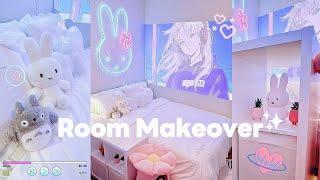 Room Makeover  Miffy, Amazon, Ikea, Pinterest Inspired, Aesthetic Desk Setup, Stationary