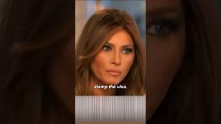 Melania Trump Speaks on Her Immigration Journey #melaniatrump