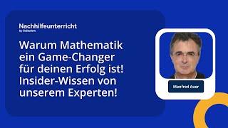 Mathematik als Game-Changer für deinen Erfolg! Insider-Wissen von unserem Experten!