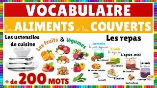 Les aliments et les couverts la compilation  || Français #aliments #fruits #légumes #repas