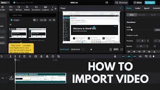 How to import video in capcut pc in hindi / urdu 2024 | How to import files in capcut